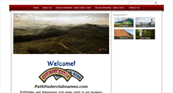 Desktop Screenshot of pathfinderclubnames.com