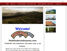 Tablet Screenshot of pathfinderclubnames.com